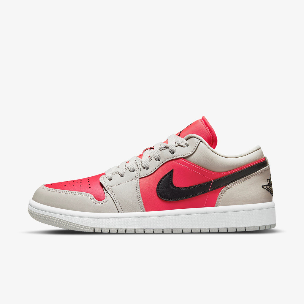 Air Jordan 1 Low Womens "Light Iron Ore & Siren Red" - Shoe Engine