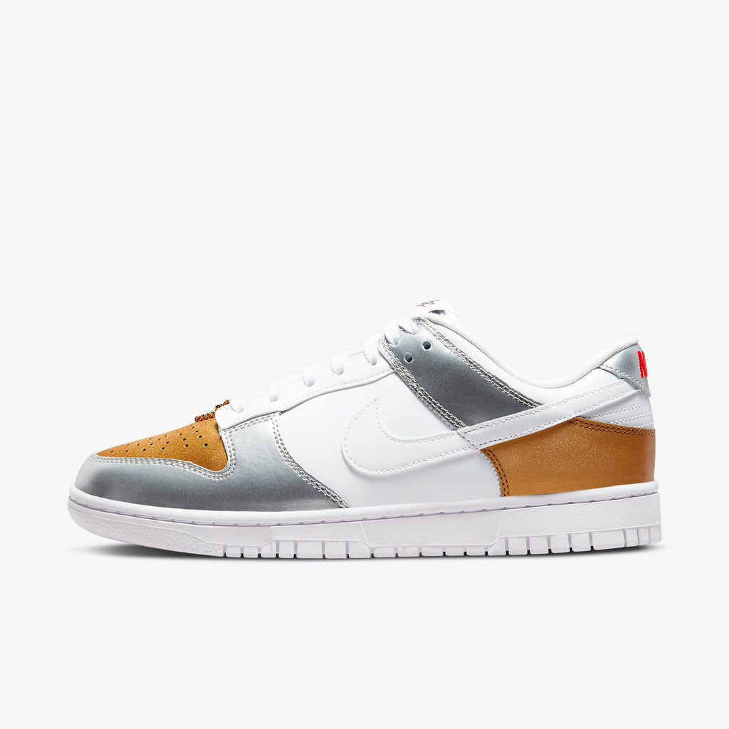 Nike Dunk Low SE Womens "Gold White Silver" - Shoe Engine
