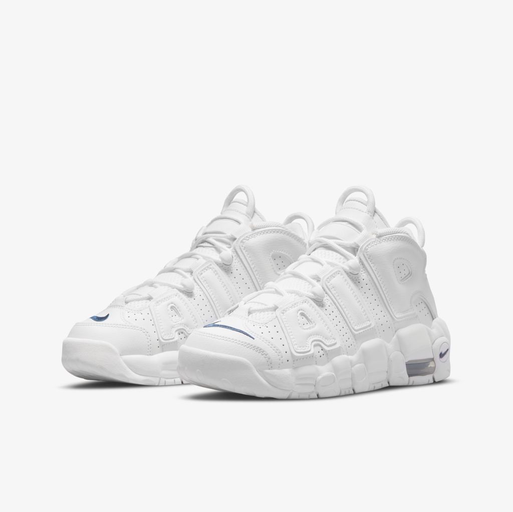 Nike Air More Uptempo GS "White & Midnight Navy" - DH9719-100
