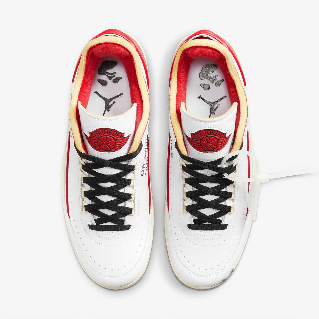 Air Jordan 2 Low Off-White™ "White & Red" - Shoe Engine