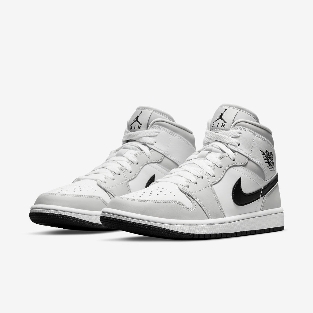 Jordan 1 Mid Womens "Light Smoke Grey" - Shoe Engine